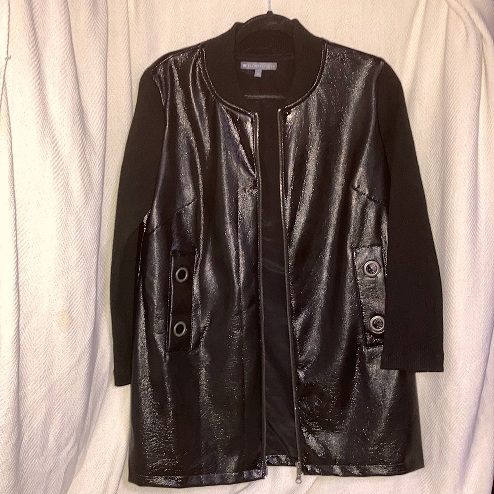Chic faux-patent leather Elliott Lauren jacket